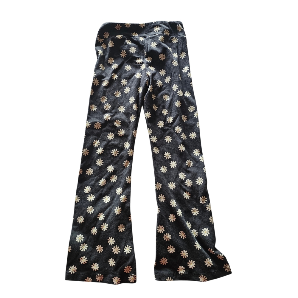 Cat & Jack Girls Daisy Print Leggings Size S (6/7) Stretch Cotton